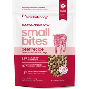 Smallbatch Pets Freeze-Dried Beef Small Bites Dog Food, 20-oz bag