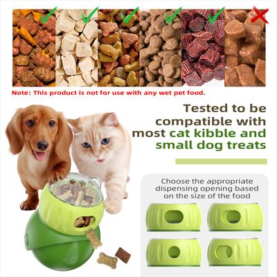 Show full view: KADTC Wobble Dog & Cat Treat Dispensing Toy, Green, Small slide 4 of 7