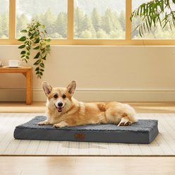 Bedsure Orthopedic Waterproof Dog & Cat Bed, Dark Grey, Large Crate