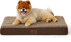 Bedsure Orthopedic Waterproof Dog & Cat Bed, Brown, Small