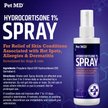 Show in main carousel: Pet MD Hydrocortisone Itch Relief Pet Hot Spot Spray, 4-fl oz bottle slide 6 of 7