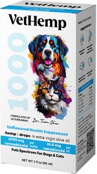VetHemp Full-Spectrum Hemp Extract Tincture for Dogs & Cats, 1000-mg