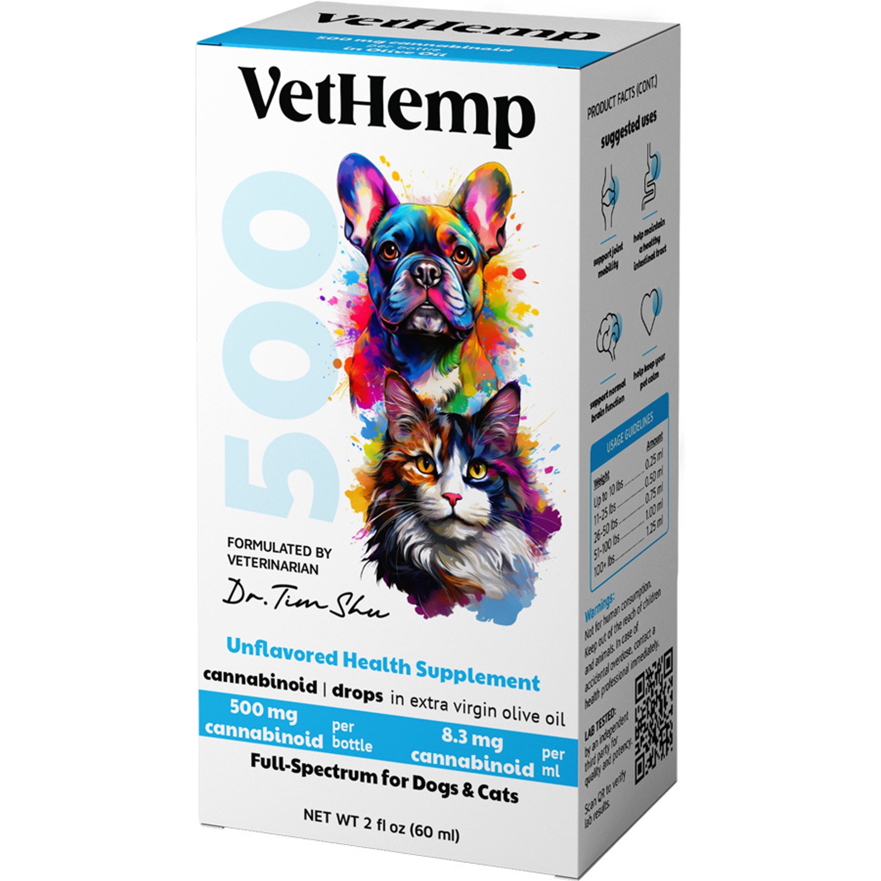 VetHemp Calming Hemp Tincture for Dogs & Cats, 1000mg bundle