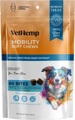 VetHemp Broad-Spectrum Hemp Extract Mobility Soft Chews for Dogs, 60 count