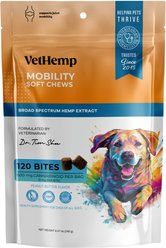 VetHemp Mobility Broad-Spectrum Hemp Extract Hip & Joint Soft Chews for Dogs, 120 count