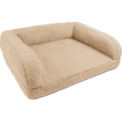 Sherry Kline Pet Collection Sherry Kline Pet Collection Sherpa Couch Dog Bed, Taupe, 30 x 42 x 10-in