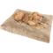 Show in main carousel: Sherry Kline Pet Collection Fur Velvet Reversible Dog Bed, Taupe, 26 x 36 x 4-in slide 2 of 4