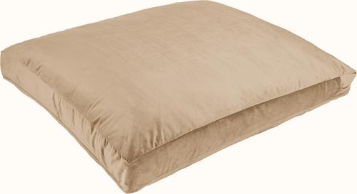 Show full view: Sherry Kline Pet Collection Fur Velvet Reversible Dog Bed, Taupe, 26 x 36 x 4-in slide 3 of 4