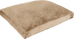 Sherry Kline Pet Collection Fur Velvet Reversible Dog Bed, Taupe, 20 x 26 x 3-in