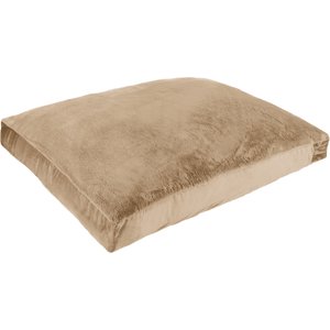 Sherry Kline Pet Collection Fur Velvet Reversible Dog Bed, Taupe, 30 x 42 x 4-in
