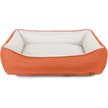 Show in main carousel: Sherry Kline Pet Collection Cuddler Sunbrella Indoor/Outdoor Dog Bed, Natural / Cayenne, 20 x 26 x 3-in slide 1 of 3