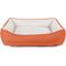 Show in main carousel: Sherry Kline Pet Collection Cuddler Sunbrella Indoor/Outdoor Dog Bed, Natural / Cayenne, 30 x 40 x 4-in slide 1 of 4