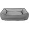 Show in main carousel: Sherry Kline Pet Collection Cuddler Sunbrella Indoor/Outdoor Dog Bed, Light Grey / Dark Grey, 20 x 26 x 3-in slide 1 of 4