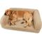 Show in main carousel: Sherry Kline Pet Collection Sherpa Couch Dog Bed, Taupe, 30 x 42 x 10-in slide 2 of 3