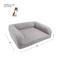 Show in main carousel: Sherry Kline Pet Collection Sherpa Couch Dog Bed, Grey, 26 x 36 x 8-in slide 3 of 4