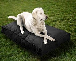 Sherry Kline Pet Collection Mattress Sunbrella Indoor/Outdoor Dog Bed, Black, 42 x 54 x 5-in