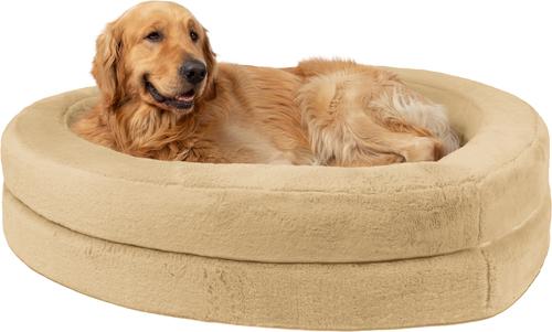 Show full view: Sherry Kline Pet Collection Heart Dog Bed, Taupe, 45 x 45 x 5-in slide 2 of 3