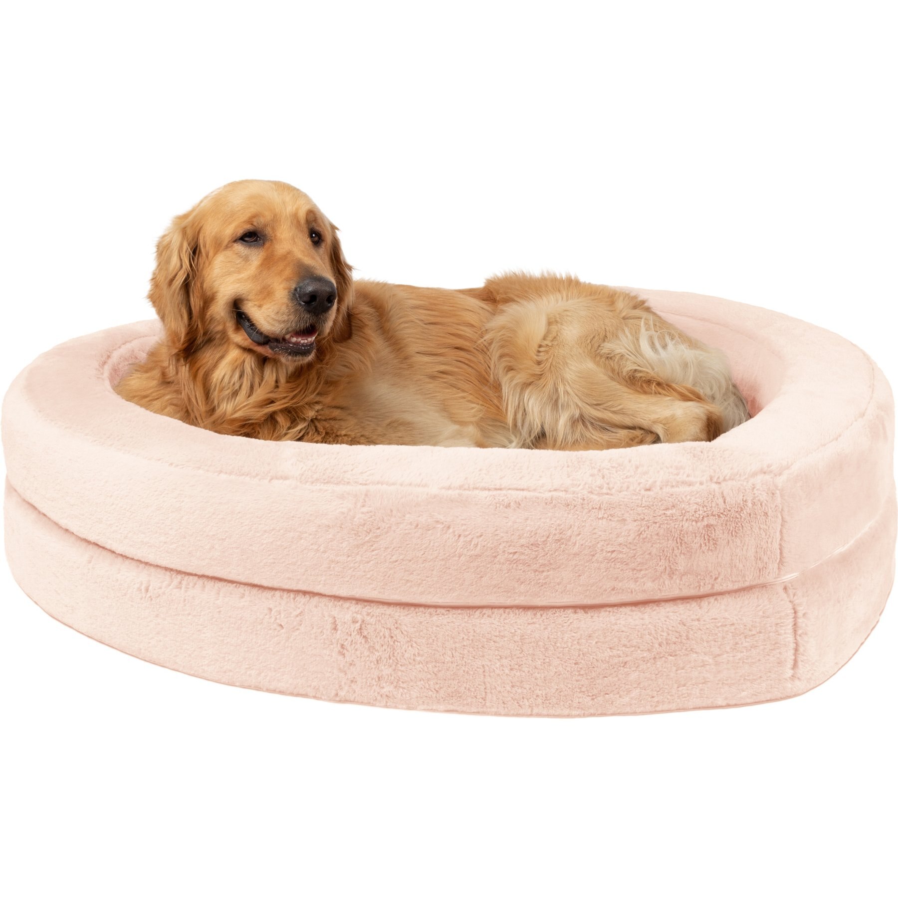 Sherry Kline Pet Collection Heart Dog Bed, Blush Pink, 27 x 27 x 4-in