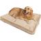 Show in main carousel: Sherry Kline Pet Collection Velvet Reversible & Cord Dog Bed, Tan, 30 x 42 x 4-in slide 1 of 4