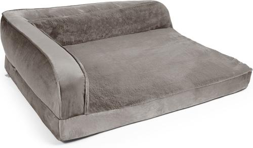 Show full view: Sherry Kline Pet Collection Chaise Lounge Dog Bed, Grey, 20 x 26 x 6-in slide 3 of 5