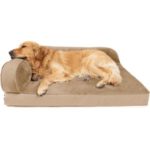 Sherry Kline Pet Collection Chaise Lounge Dog Bed, Taupe, 20 x 26 x 6-in