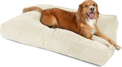 Sherry Kline Pet Collection Corduroy Rectangle Dog Bed, Natural, 30 x 42 x 4-in