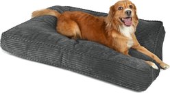 Sherry Kline Pet Collection Corduroy Rectangle Dog Bed, Dark Grey, 26 x 36 x 4-in
