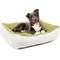 Show in main carousel: Sherry Kline Pet Collection Cuddler Sunbrella Indoor/Outdoor Dog Bed, Natural / Kiwi, 26 x 36 x 4-in slide 2 of 3