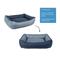 Show in main carousel: Sherry Kline Pet Collection Cuddler Sunbrella Indoor/Outdoor Dog Bed, Indigo / Denim, 42 x 54 x 5-in slide 2 of 4