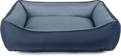 Sherry Kline Pet Collection Cuddler Sunbrella Indoor/Outdoor Dog Bed, Indigo / Denim, 42 x 54 x 5-in