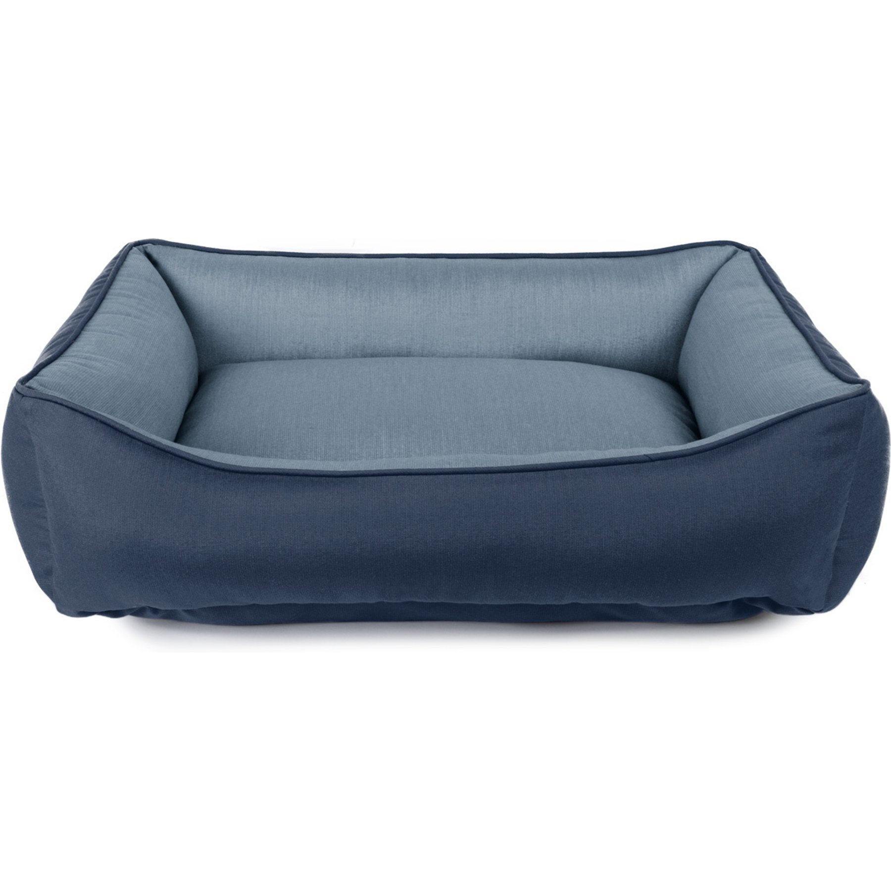 Sherry Kline Pet Collection Cuddler Sunbrella Indoor/Outdoor Dog Bed, Indigo / Denim, 30 x 40 x 4-in