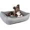 Show in main carousel: Sherry Kline Pet Collection Cuddler Sunbrella Indoor/Outdoor Dog Bed, Light Grey / Dark Grey, 30 x 40 x 4-in slide 2 of 2