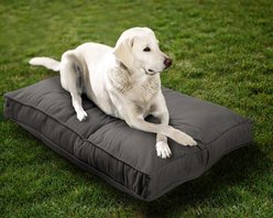 Sherry Kline Pet Collection Mattress Sunbrella Indoor/Outdoor Dog Bed, Charcoal Grey, 26 x 36 x 4-in