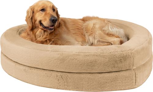 Show full view: Sherry Kline Pet Collection Heart Dog Bed, Taupe, 36 x 36 x 5-in slide 3 of 4