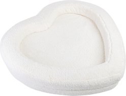 Sherry Kline Pet Collection Heart Dog Bed, Ivory, 36 x 36 x 5-in