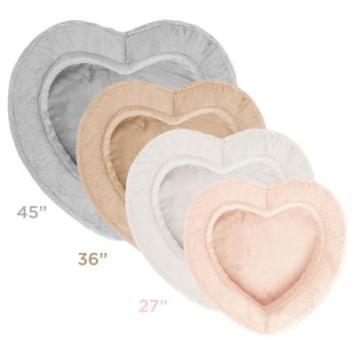 Show full view: Sherry Kline Pet Collection Heart Dog Bed, Blush Pink, 27 x 27 x 4-in slide 2 of 2