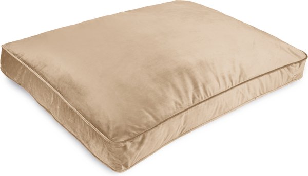 Show full view: Sherry Kline Pet Collection Velvet Reversible & Cord Dog Bed, Tan, 30 x 42 x 4-in slide 2 of 3