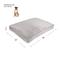 Show in main carousel: Sherry Kline Pet Collection Velvet Reversible & Cord Dog Bed, Grey, 30 x 42 x 4-in slide 6 of 6