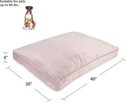 Sherry Kline Pet Collection Velvet Reversible & Cord Dog Bed, Rose, 30 x 42 x 4-in slide 2 of 4