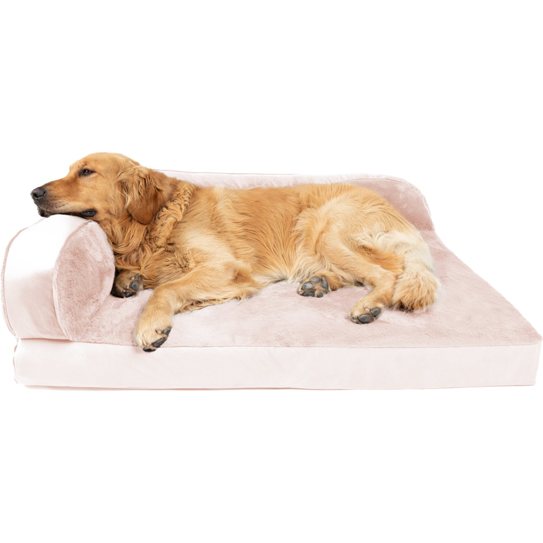 Sherry Kline Pet Collection Chaise Lounge Dog Bed, Powder Pink, 20 x 26 x 6-in