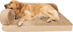 Sherry Kline Pet Collection Chaise Lounge Dog Bed, Gold, 30 x 42 x 10-in