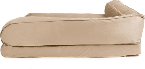 Show full view: Sherry Kline Pet Collection Chaise Lounge Dog Bed, Taupe, 20 x 26 x 6-in slide 4 of 4