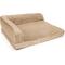 Show in main carousel: Sherry Kline Pet Collection Chaise Lounge Dog Bed, Taupe, 20 x 26 x 6-in slide 2 of 4