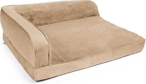 Show full view: Sherry Kline Pet Collection Chaise Lounge Dog Bed, Taupe, 20 x 26 x 6-in slide 2 of 4