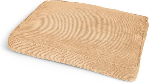 Show full view: Sherry Kline Pet Collection Corduroy Rectangle Dog Bed, Gold, 20 x 26 x 3-in slide 3 of 4