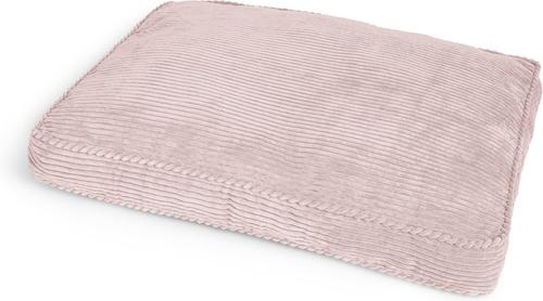 Show full view: Sherry Kline Pet Collection Corduroy Rectangle Dog Bed, Powder Pink, 20 x 26 x 3-in slide 2 of 3