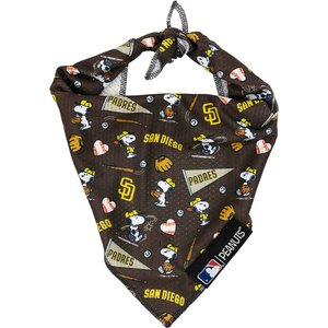 Sassy Woof MLB x Peanuts Dog Bandana, San Diego Padres, Small: 13-in neck