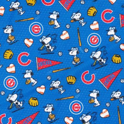 Show full view: Sassy Woof MLB x Peanuts Dog Bandana, Chicago Cubs, Small: 13-in neck slide 3 of 7