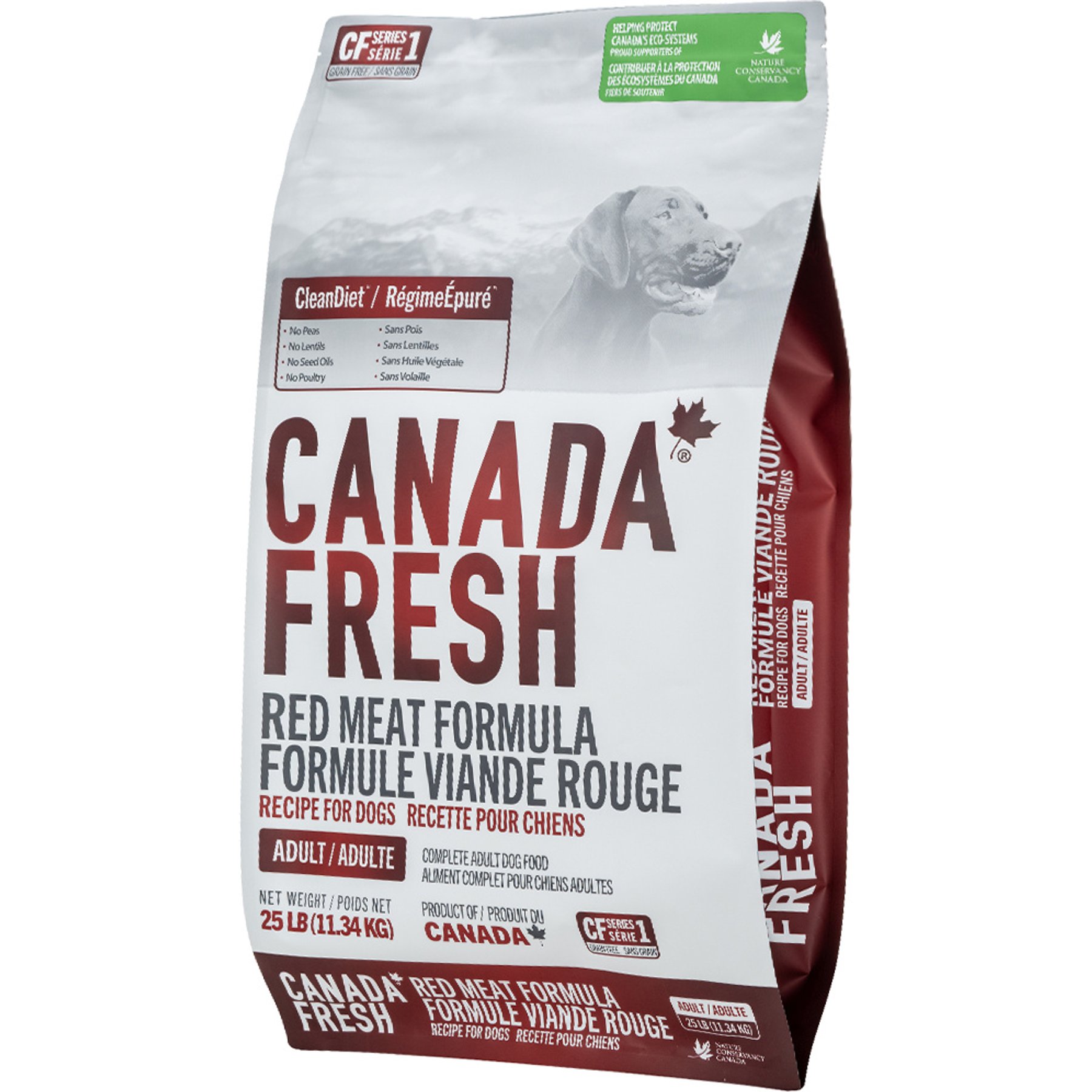 Canada Fresh Red Meat Formula Dry Dog Food, 25-lb bag