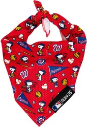 Sassy Woof MLB x Peanuts Dog Bandana, Washington Nationals, Medium: 17-in neck